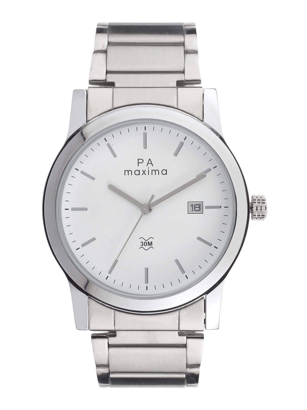 

maxima Men White Analogue Watch O-46865CMGI