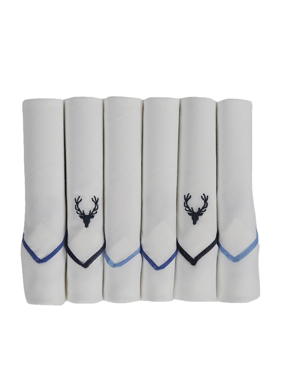 

Allen Solly Men Pack of Six Handkerchief Accessory Gift Set, White
