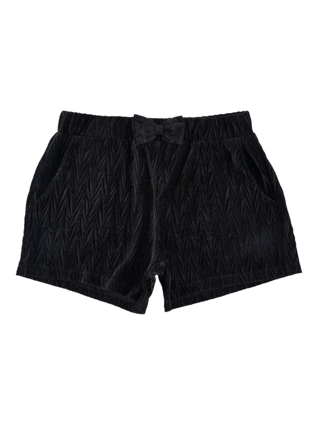 

POPPERS by Pantaloons Girls Black Solid Regular Fit Regular Shorts