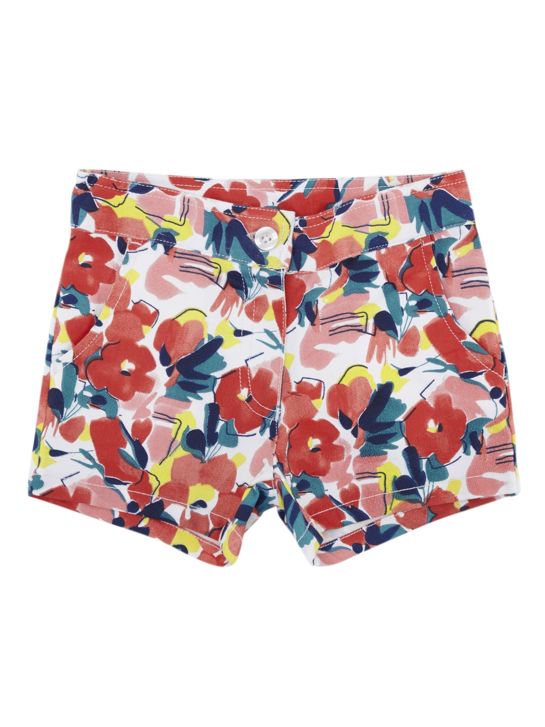 

CHALK by Pantaloons Girls Blue Printed Regular Fit Regular Shorts