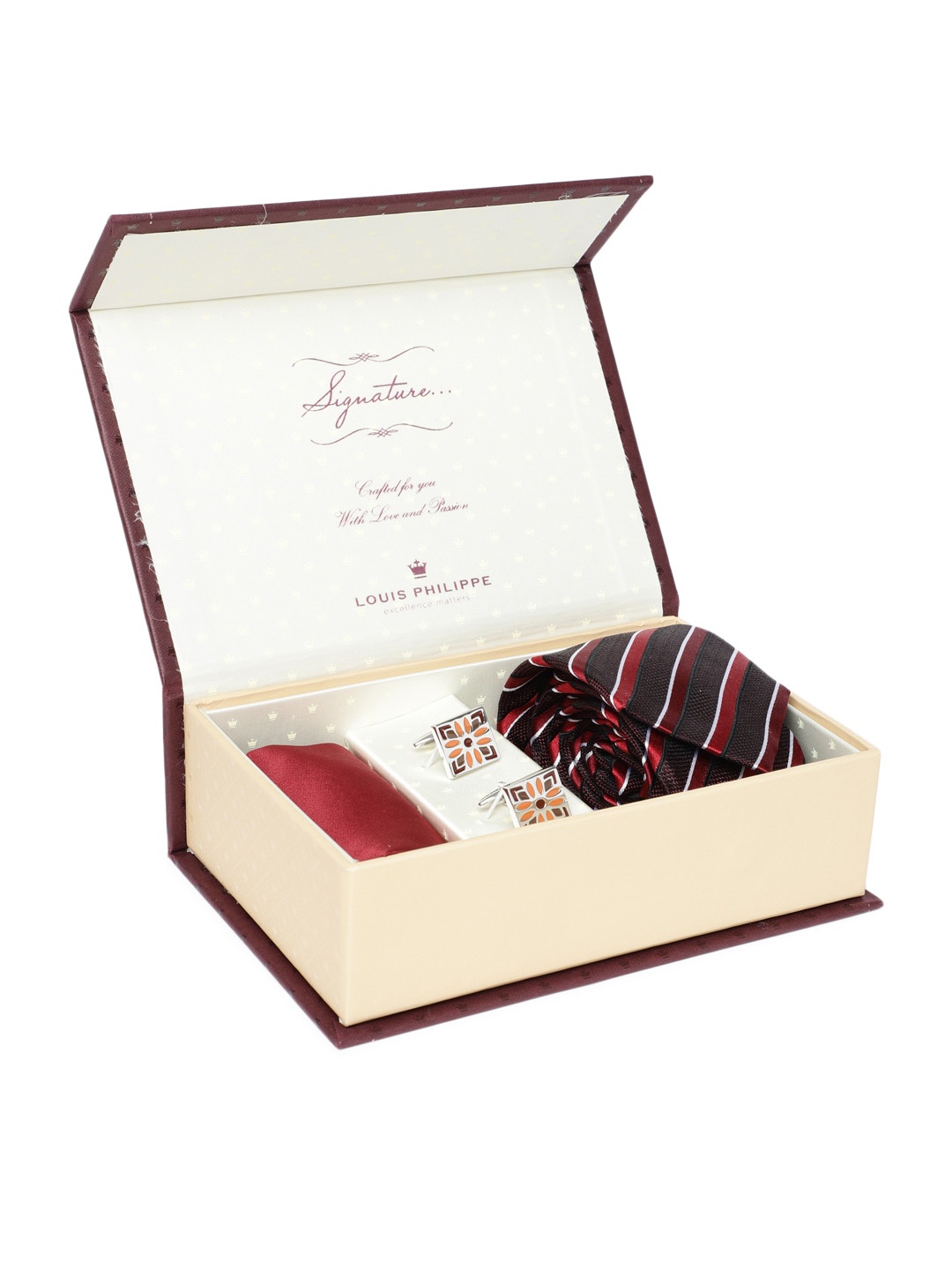

Louis Philippe Men Red Accessory Gift Set