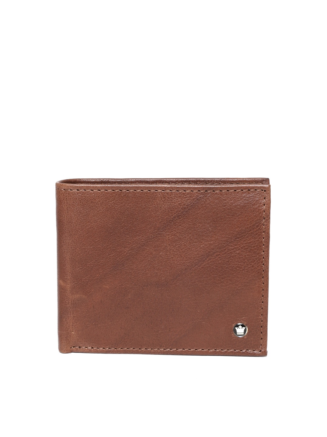

Louis Philippe Men Brown Solid Leather Two Fold Wallet
