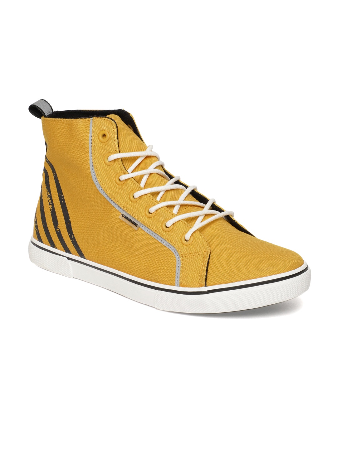 

Flying Machine Men Yellow Mid-Top Sneakers