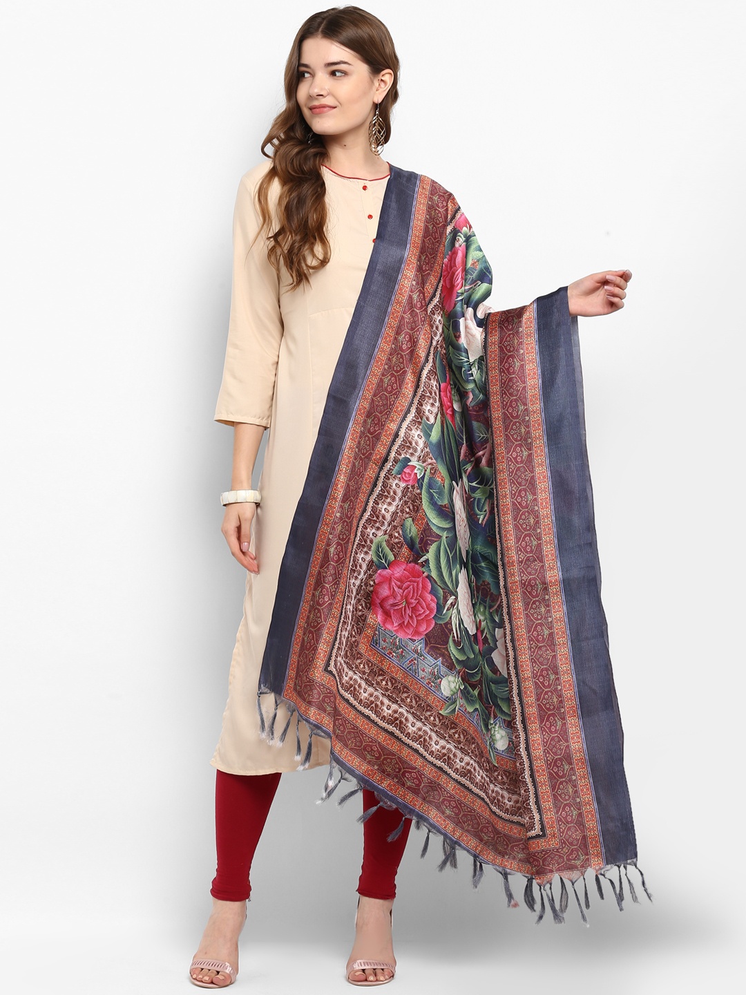 

Saree mall Multicoloured Printed Dupatta, Multi