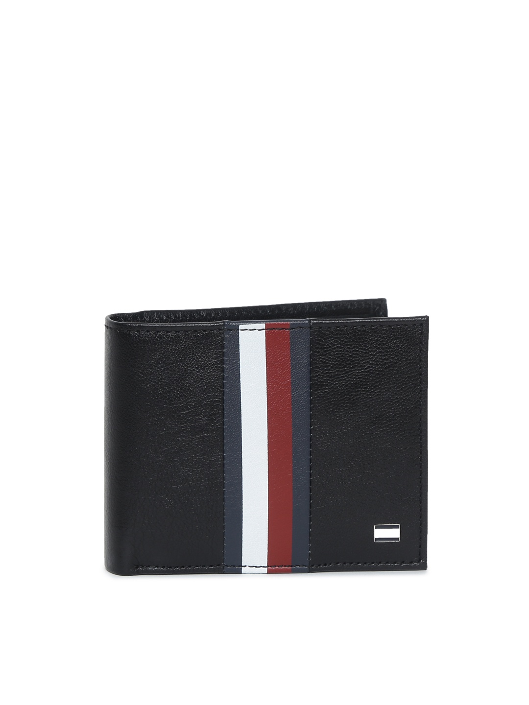 

Tommy Hilfiger Men Black Solid Two Fold Wallet, Grey