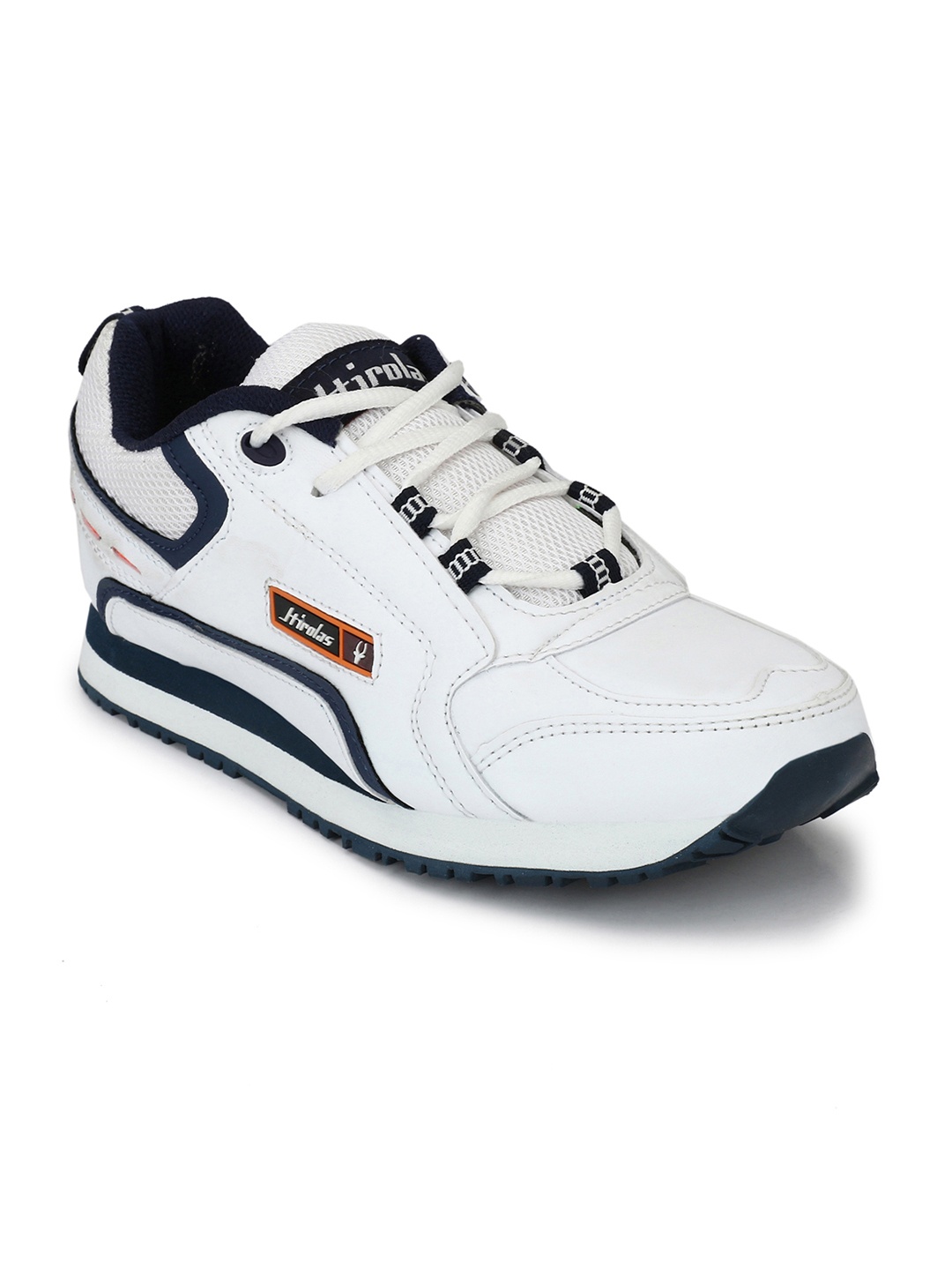 

HIROLAS Men White Running Shoes