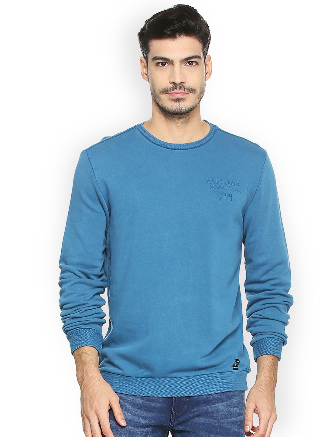 

Allen Solly Sport Men Blue Solid Sweatshirt