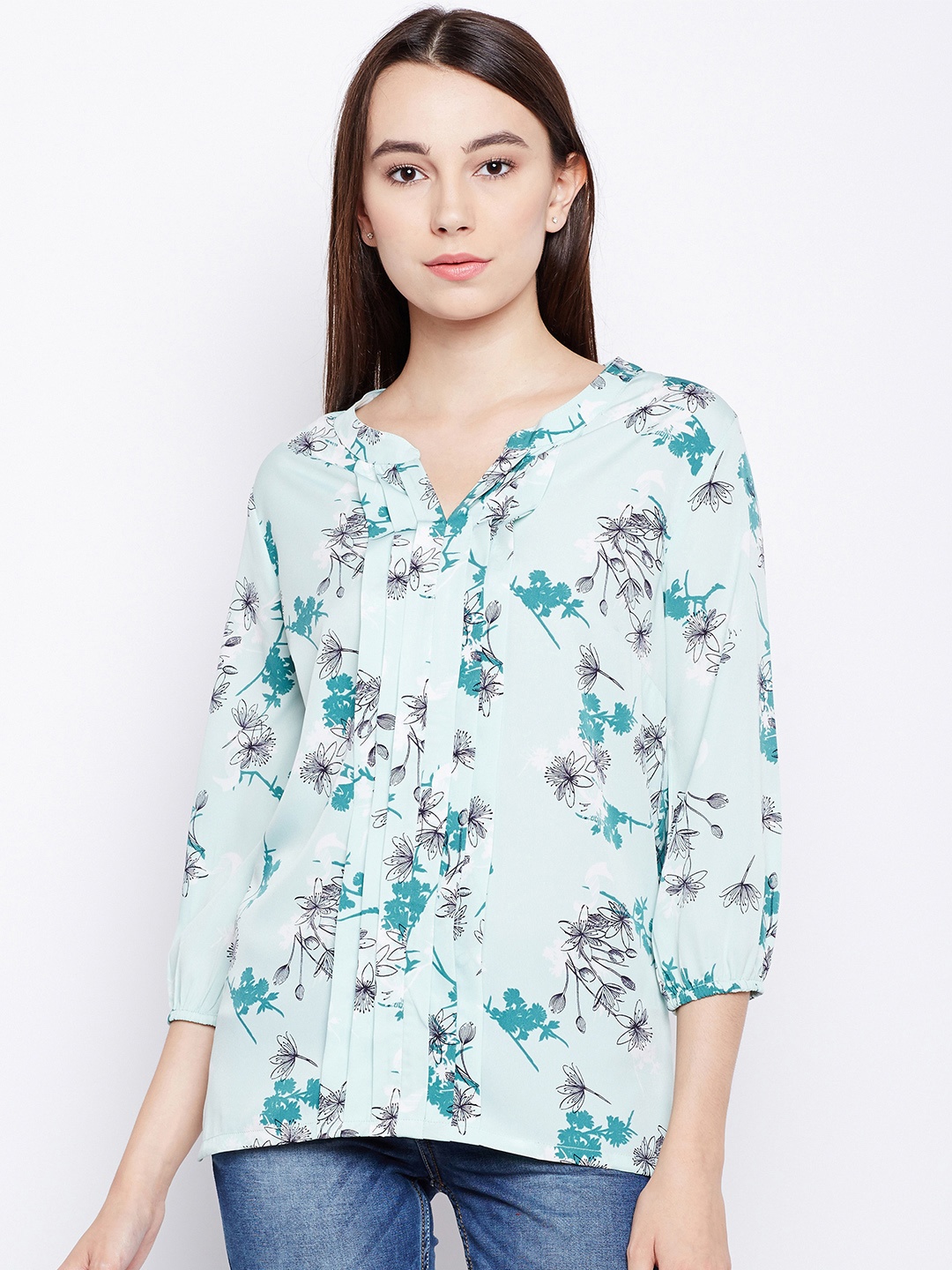 

Oxolloxo Women Green Printed Top