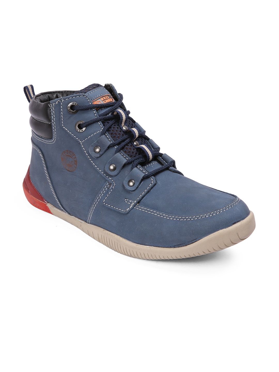 

Red Chief Men Blue Leather Sneakers