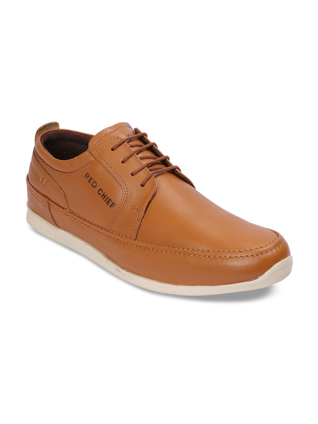 

Red Chief Men Tan Leather Derbys