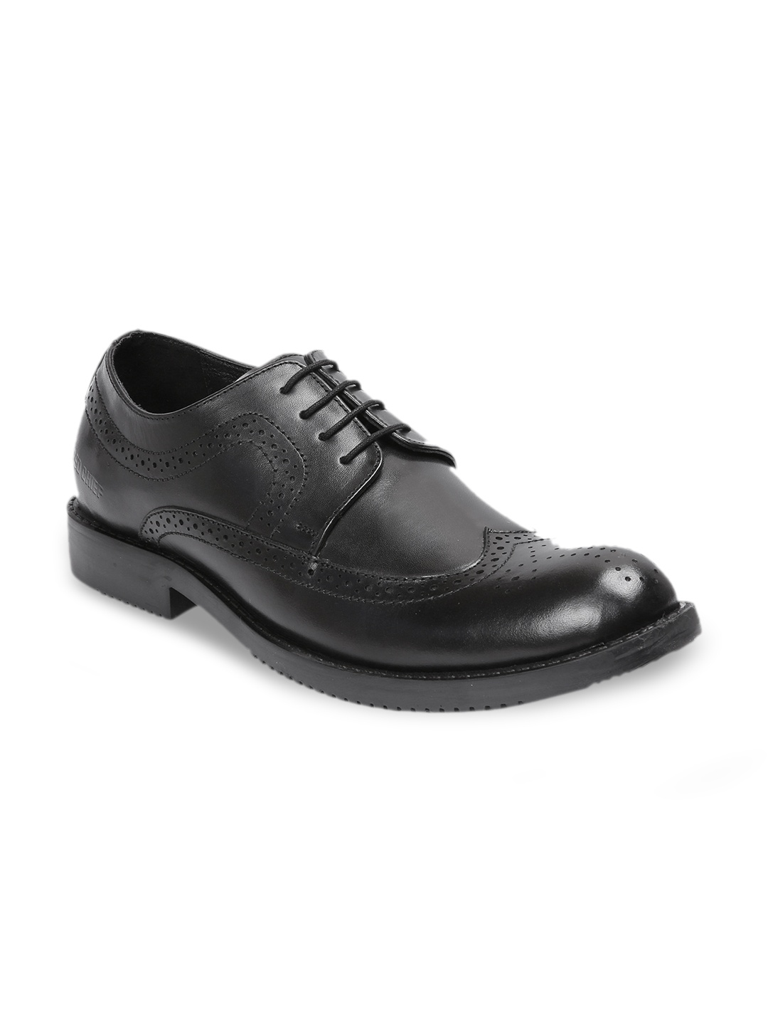 

Red Chief Men Black Leather Formal Brogues
