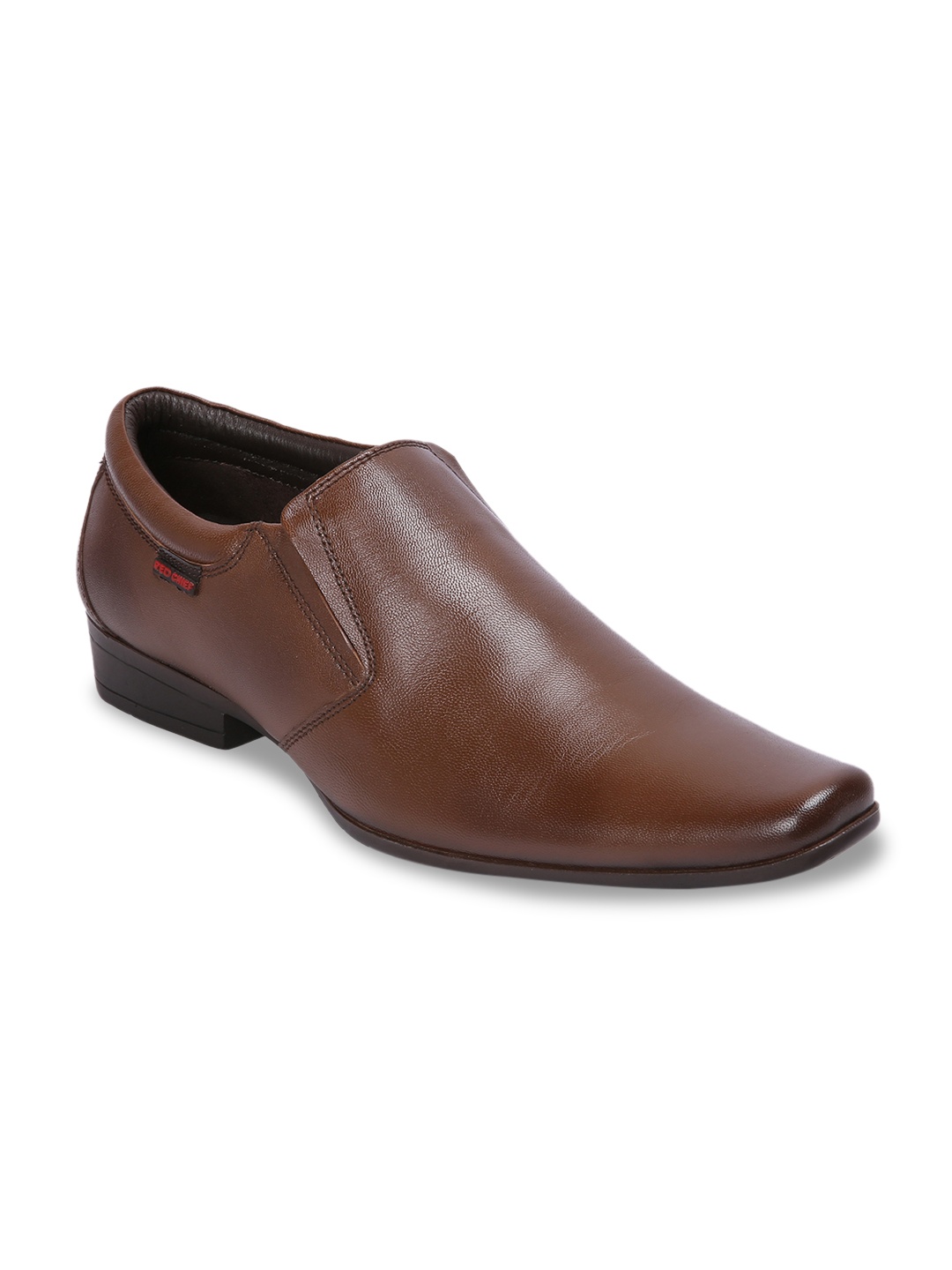 

Red Chief Men Brown Leather Formal Slip Ons