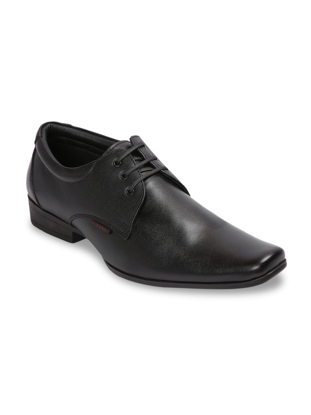 

Red Chief Men Black Leather Formal Shoes