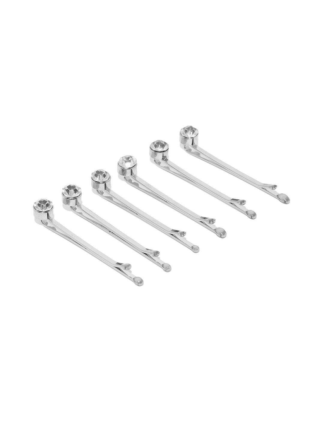 

Accessorize Set 6 Silver-Toned Embellished Bobby Pins