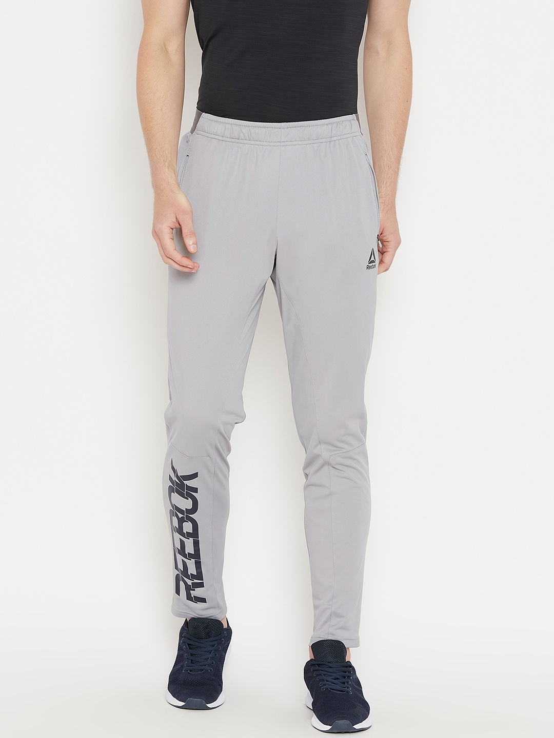 

Reebok Men Grey Element Printed Detail Track Pants