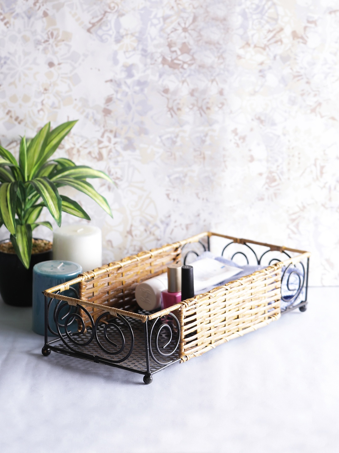 

VarEesha Brown Rectangular Cosmetics Holder Basket