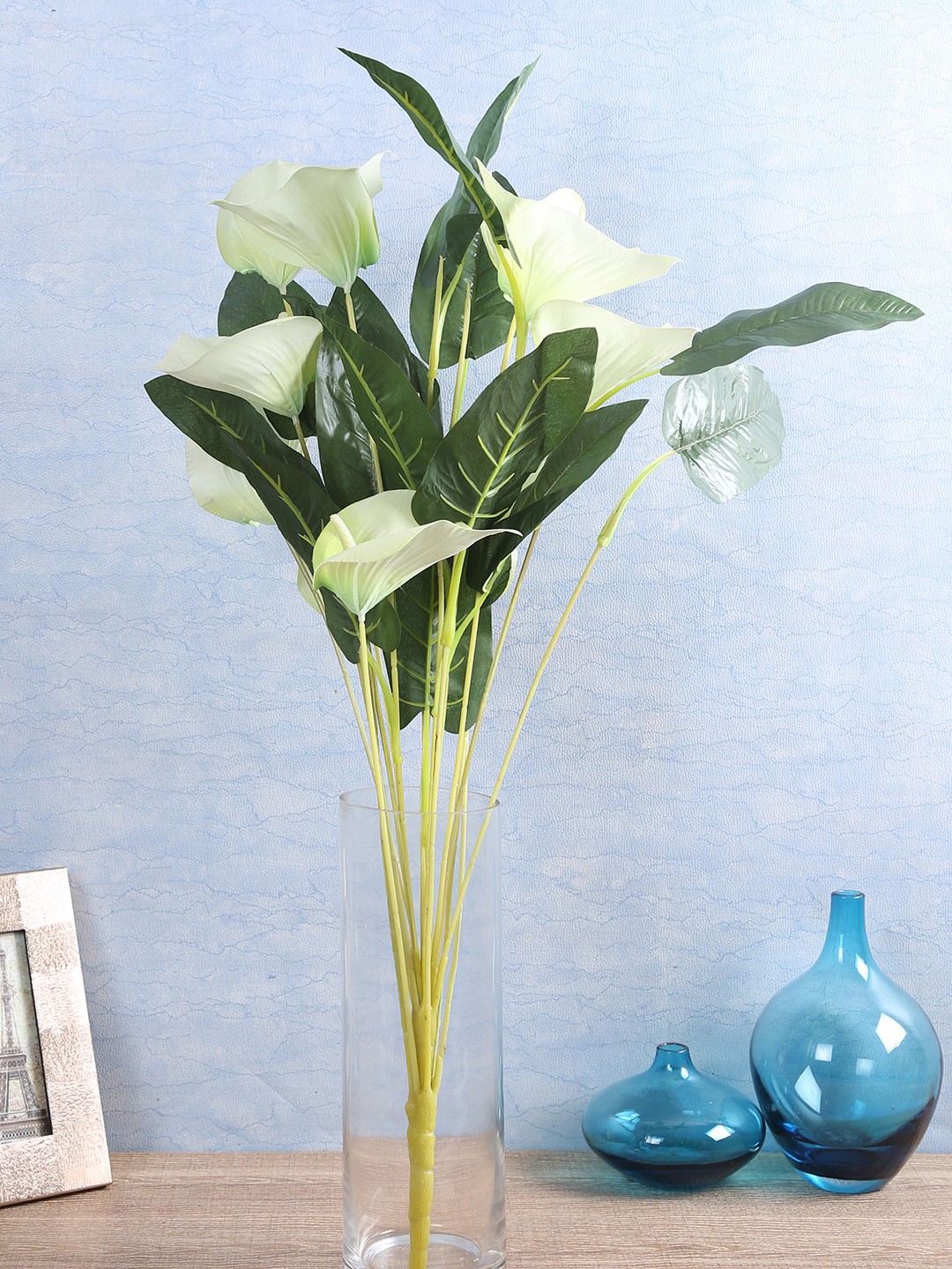 

Fourwalls Green Artificial Celalily Flower Bunches, White
