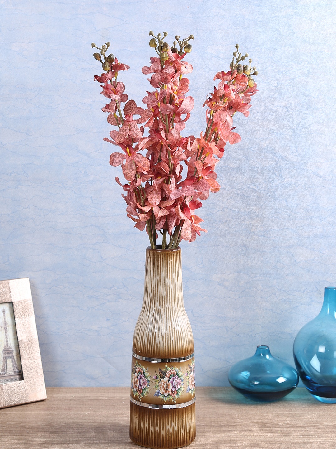 

Fourwalls Set Of 6 Artificial Orchid Flower Stems, Pink