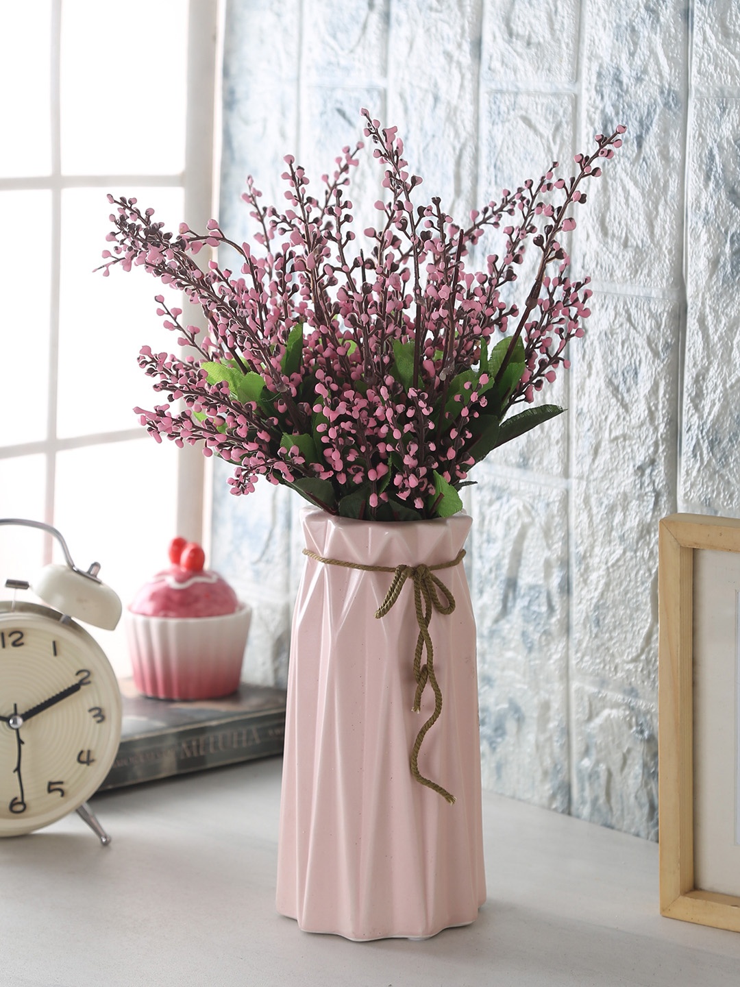 

Fourwalls Pink Set of 4 Artificial Mini Pearl Bunches