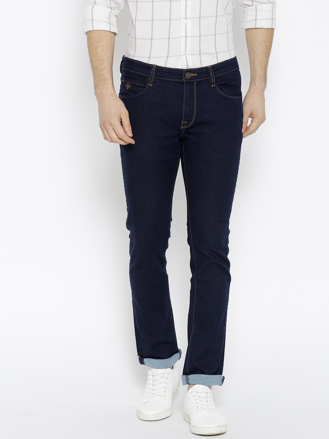 

Arrow Sport Men Navy Blue Slim Fit Mid-Rise Clean Look Stretchable Jeans
