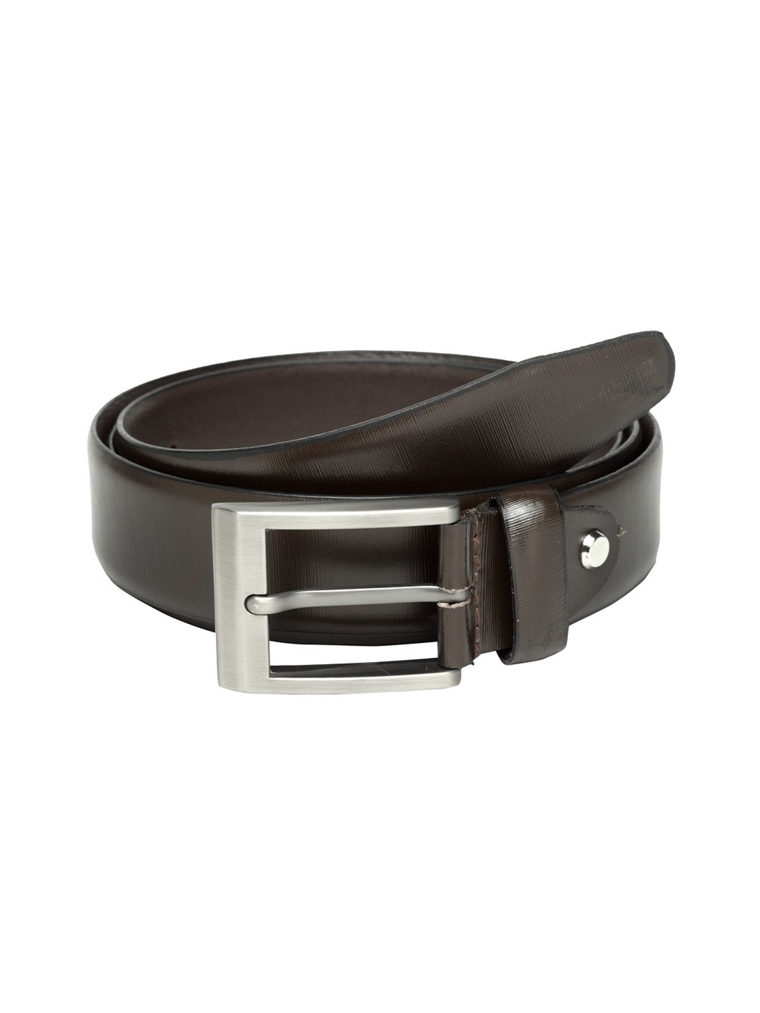 

Teakwood Leathers Men Coffee Brown Leather Solid Belt