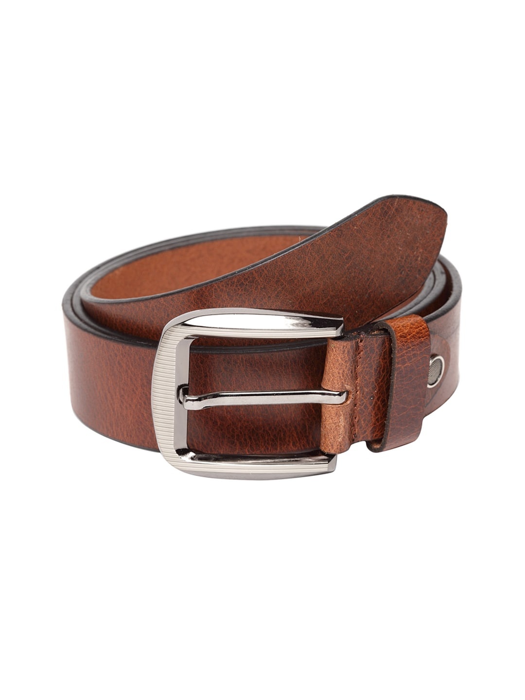 

Teakwood Leathers Men Brown Solid Leather Belt