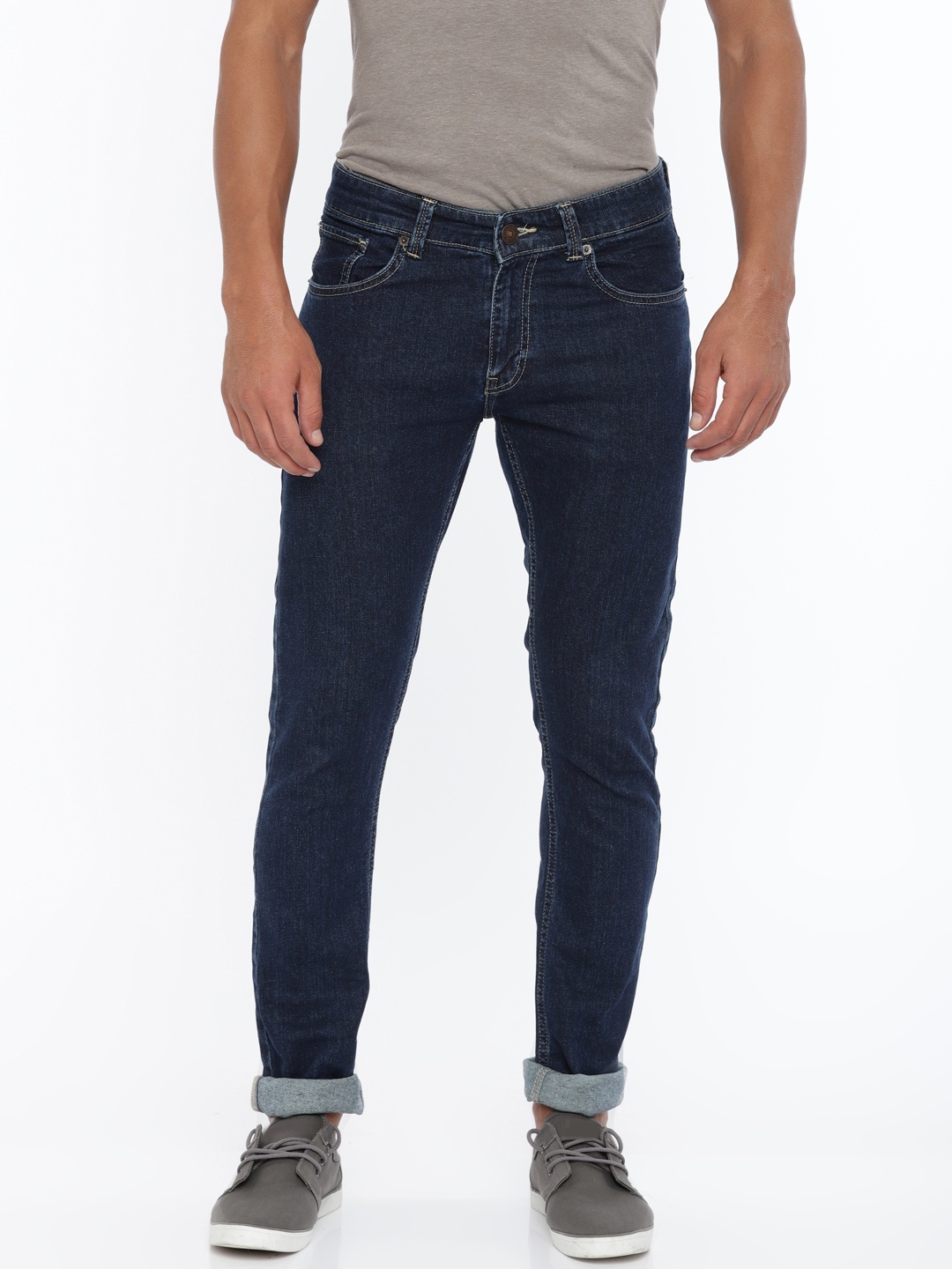 

SPYKAR Men Blue Skinny Fit Low-Rise Jeans