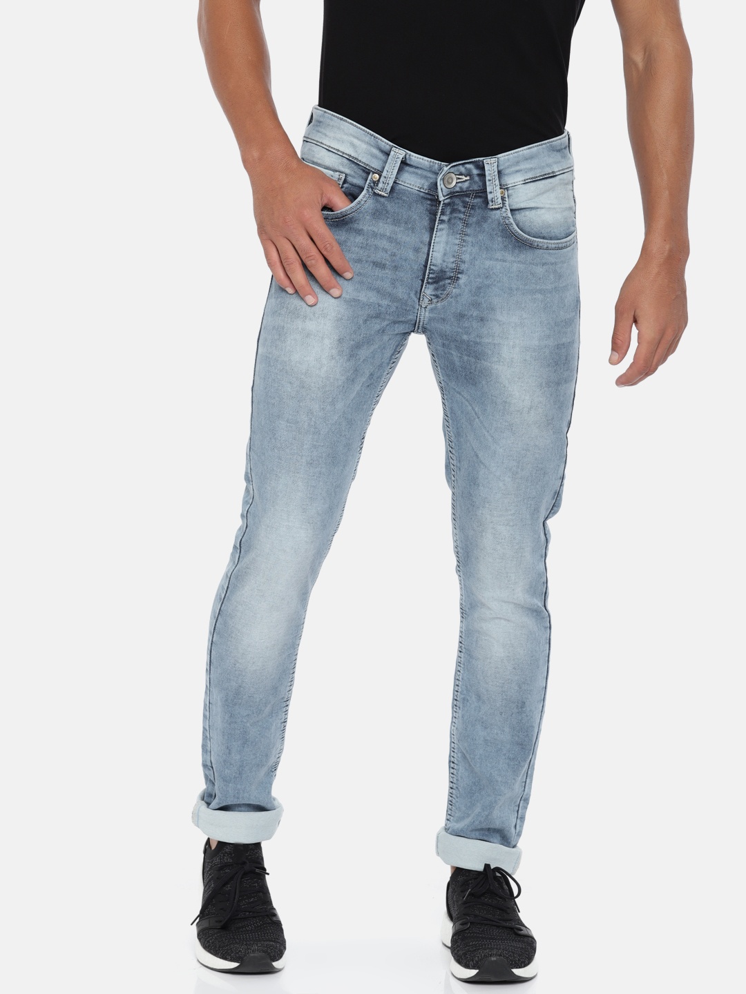 

SPYKAR Men Blue Skinny Fit Low-Rise Jeans