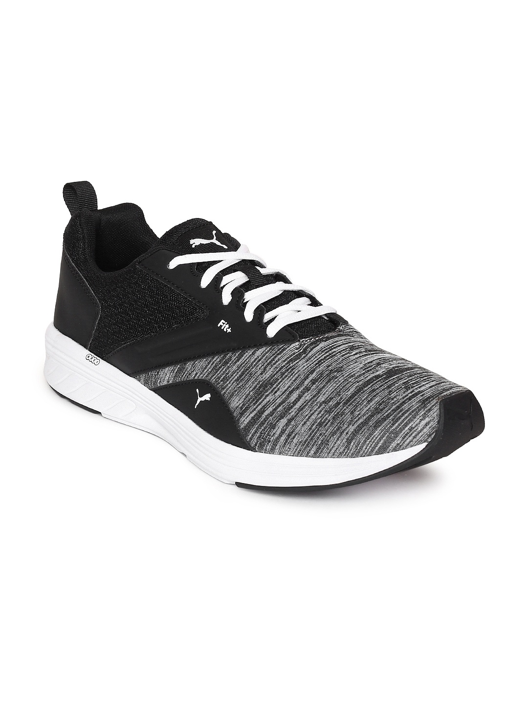 

Puma Unisex Grey Melange & Black NRGY Comet Running Shoes