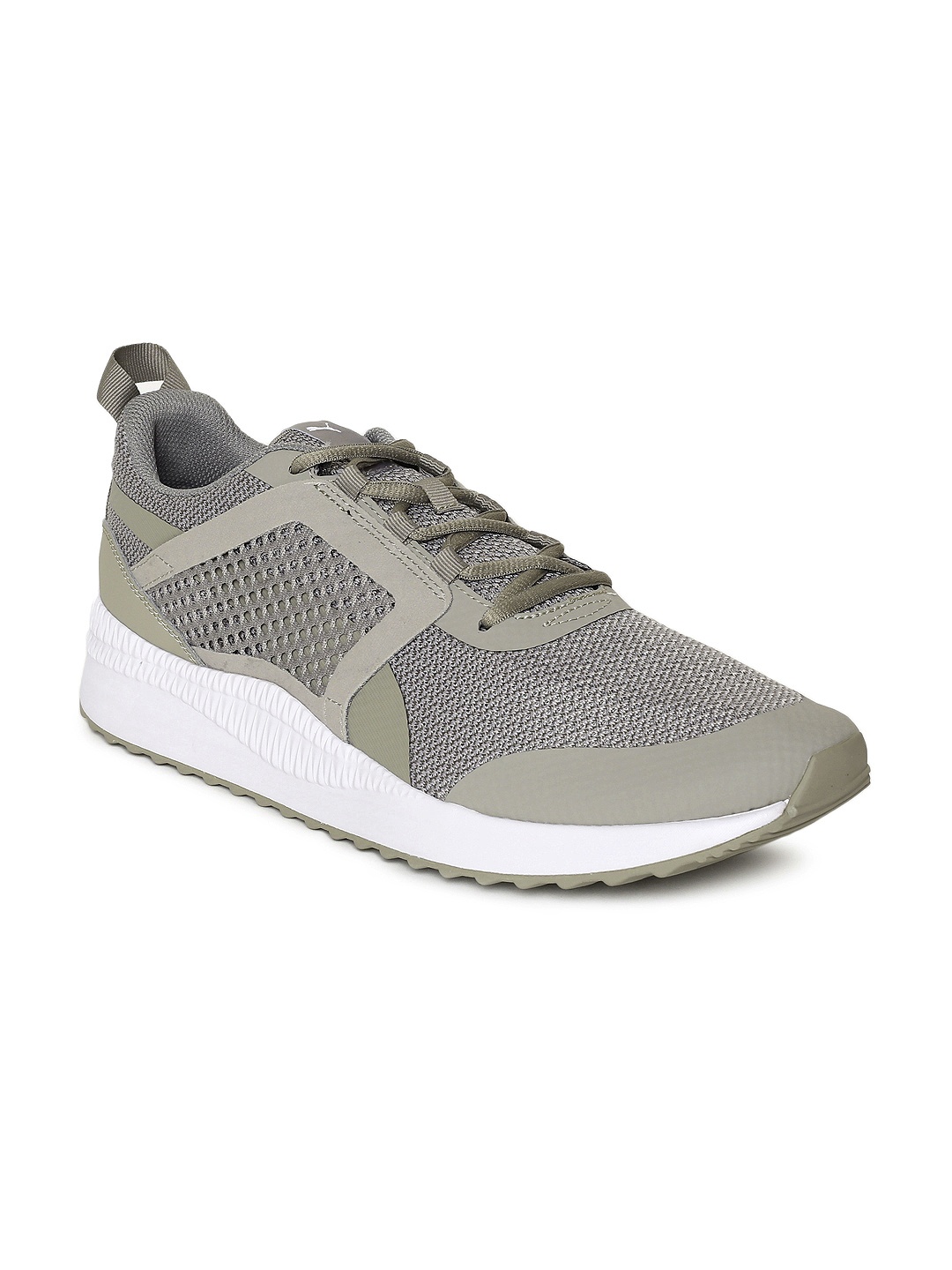 

Puma Unisex Grey Solid Pacer Next Net Sneakers