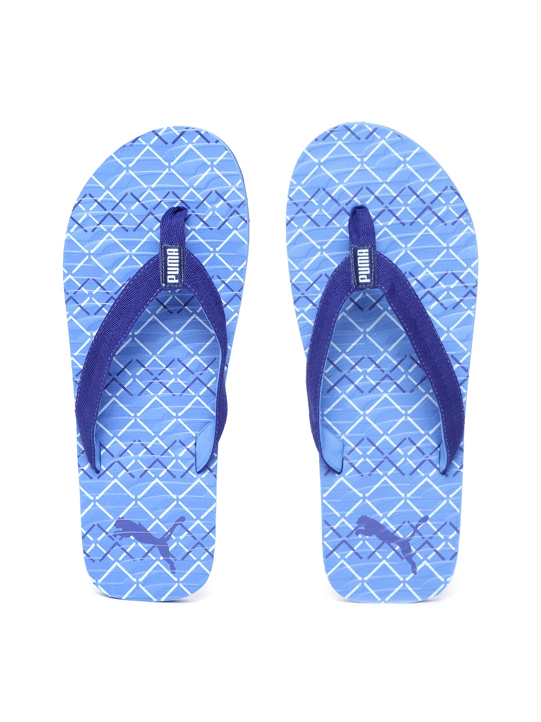 

Puma Men Blue Mazo Graphic Printed Thong Flip-Flops