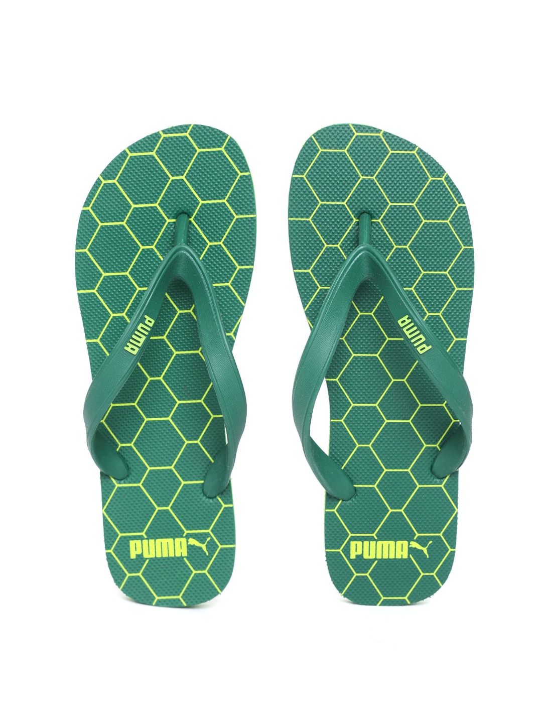 

Puma Green Men Block Flip Flops