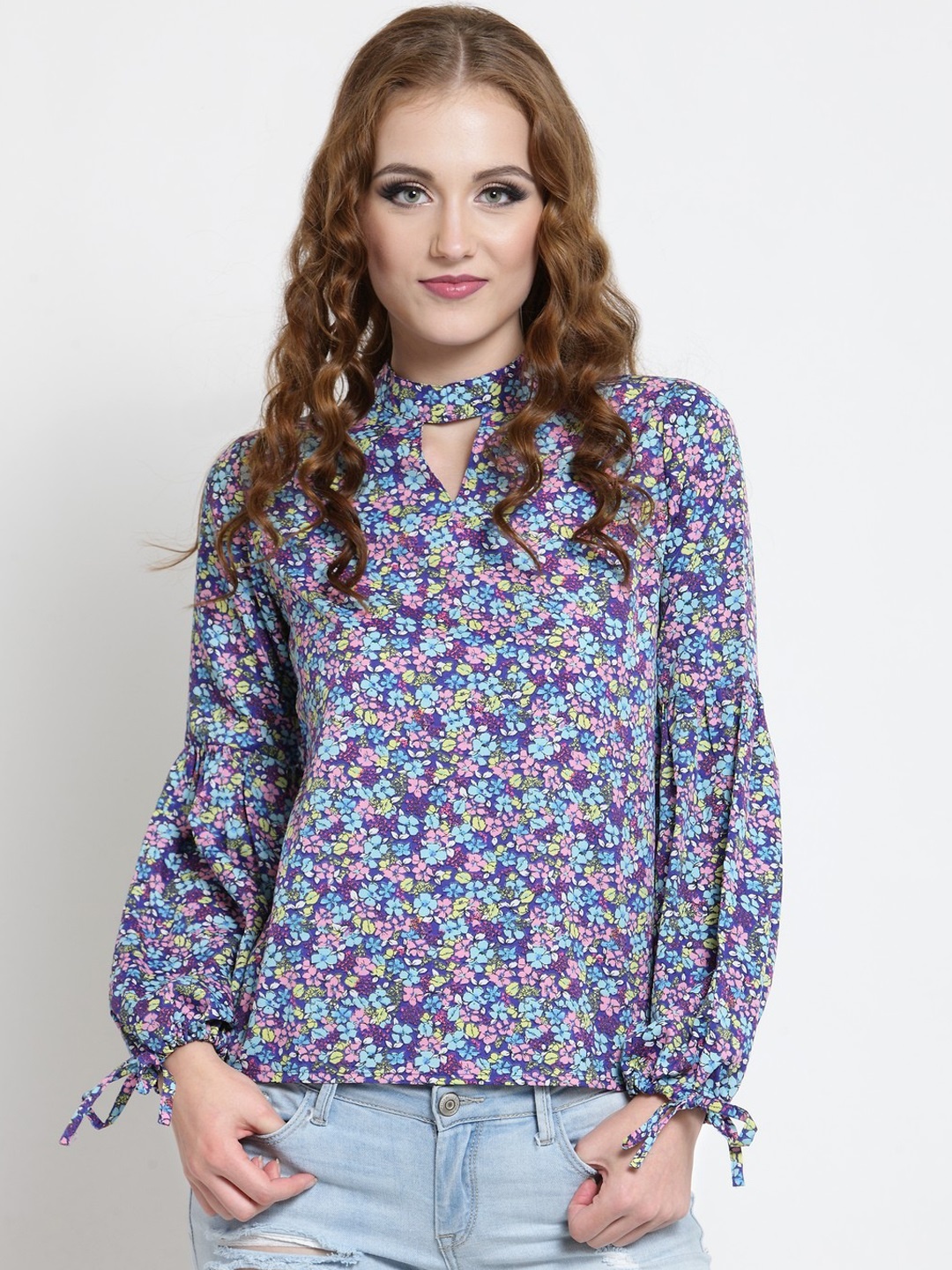 

Sera Women Purple Printed Top