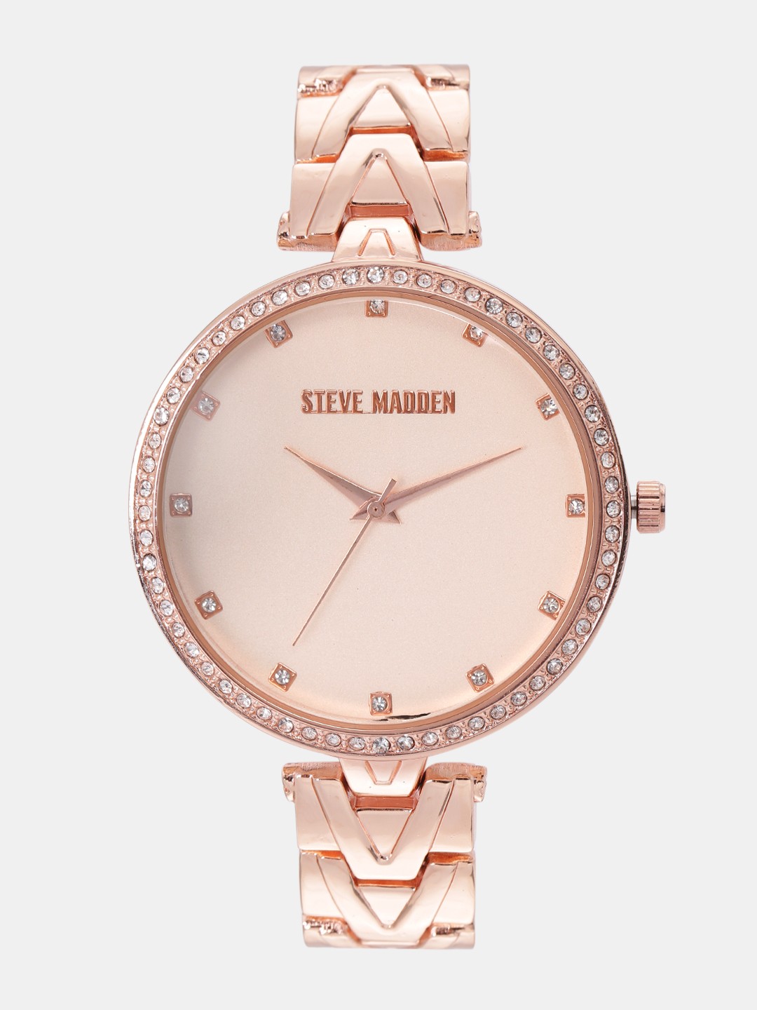 

Steve Madden Women Rose Gold-Toned Analogue Watch SMW179Q