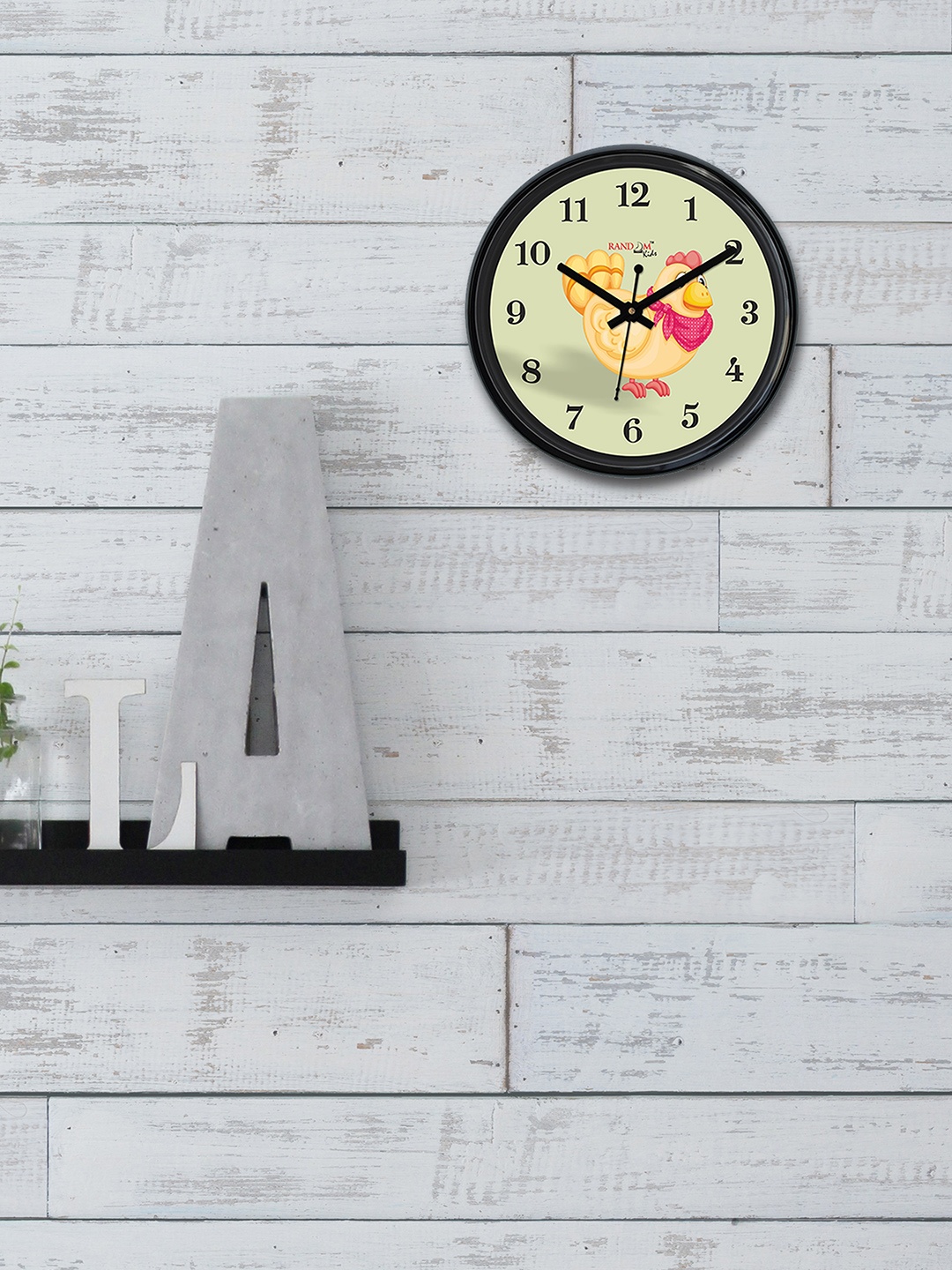

RANDOM Lime Green Round Printed Analogue Wall Clock