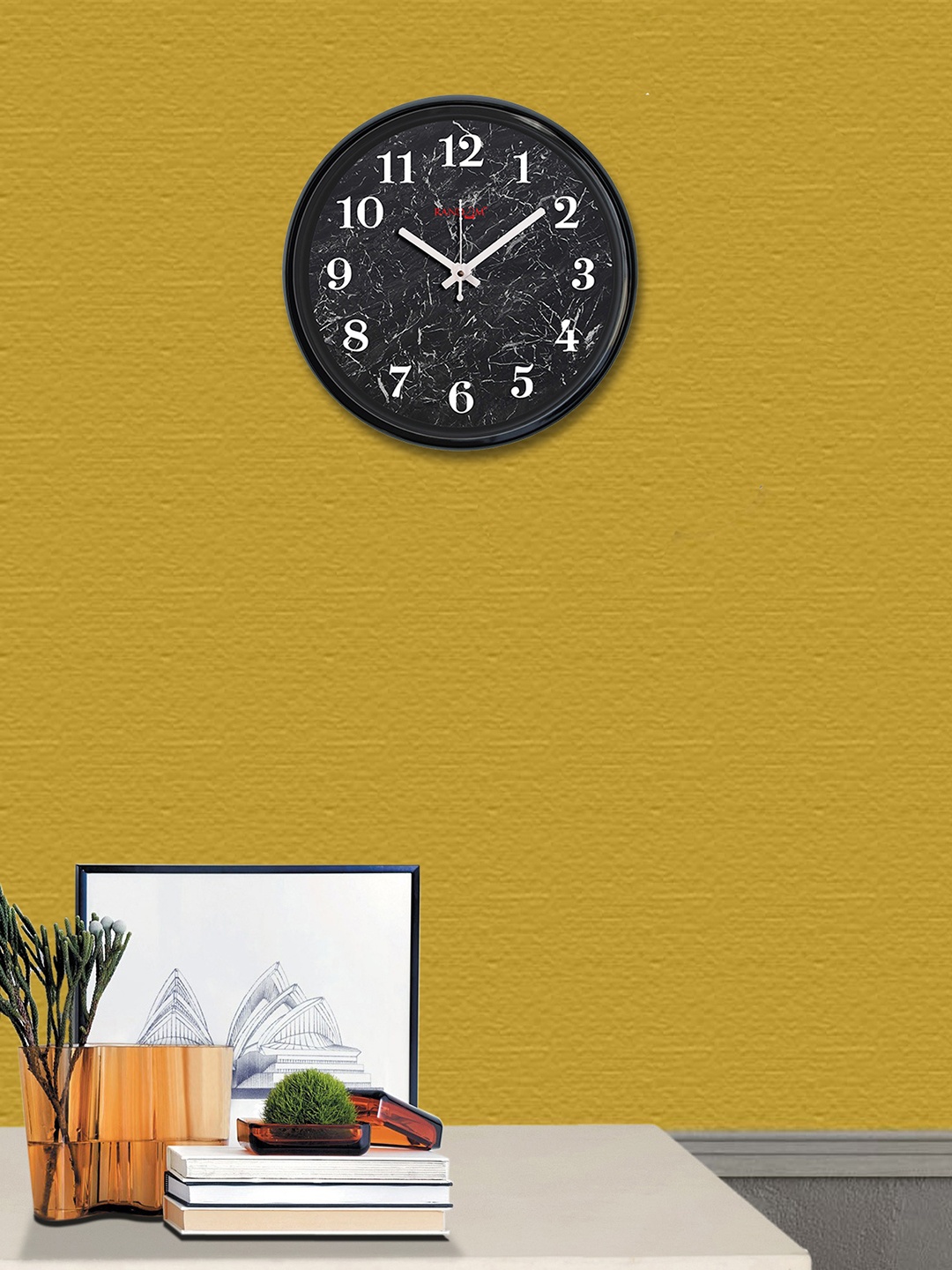 

RANDOM Black Round Printed Analogue Wall Clock