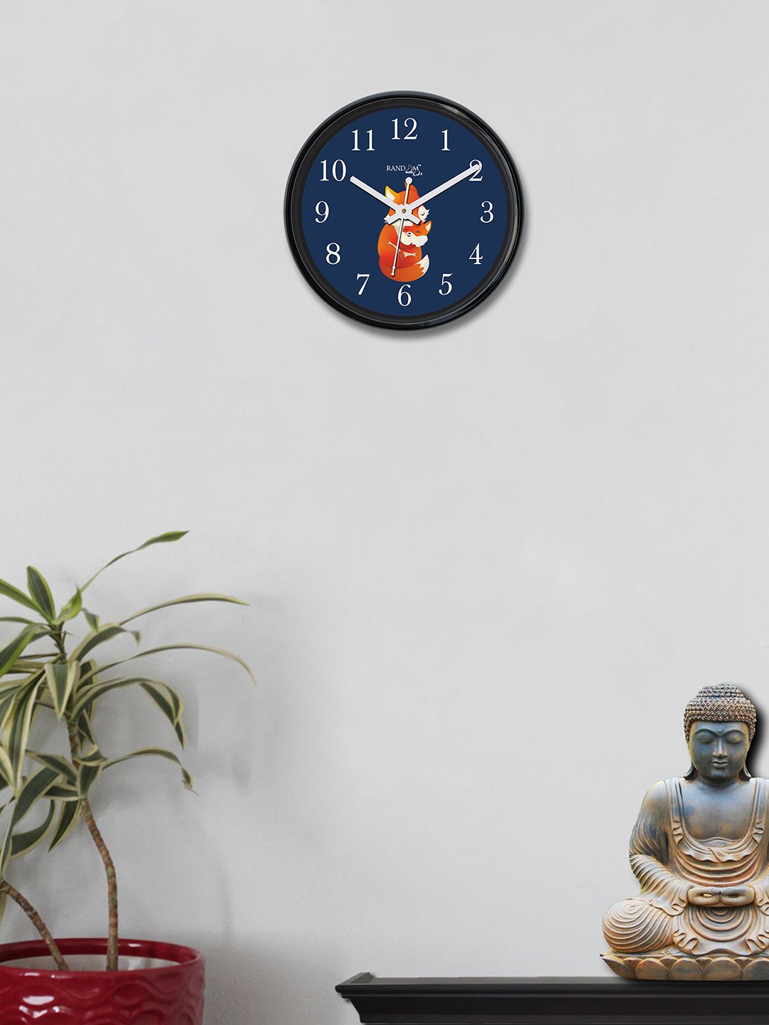 

RANDOM Navy Blue Round Printed Analogue 30 cm Wall Clock