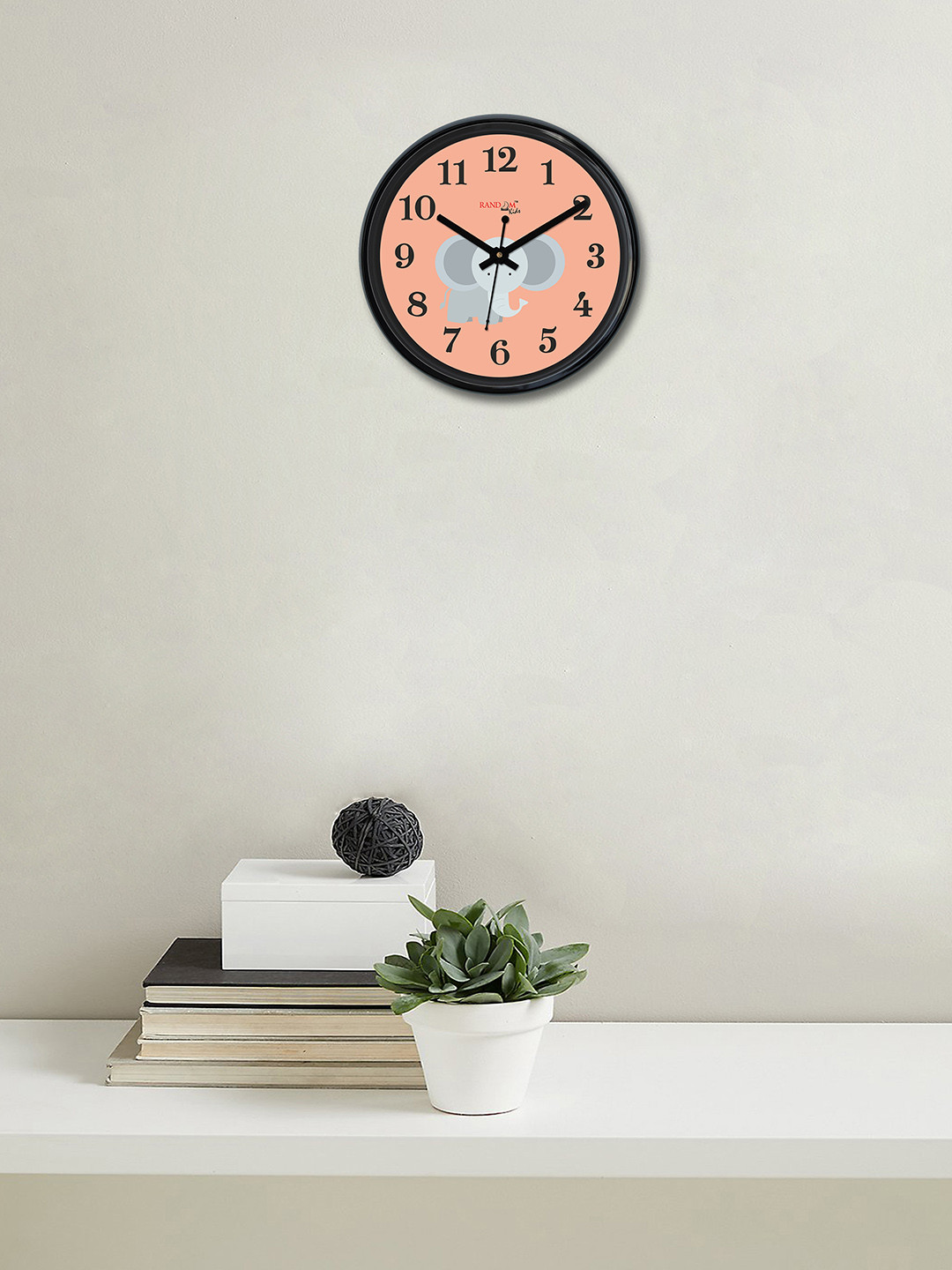 

RANDOM Peach-Coloured Round Printed Analogue 30 cm Wall Clock