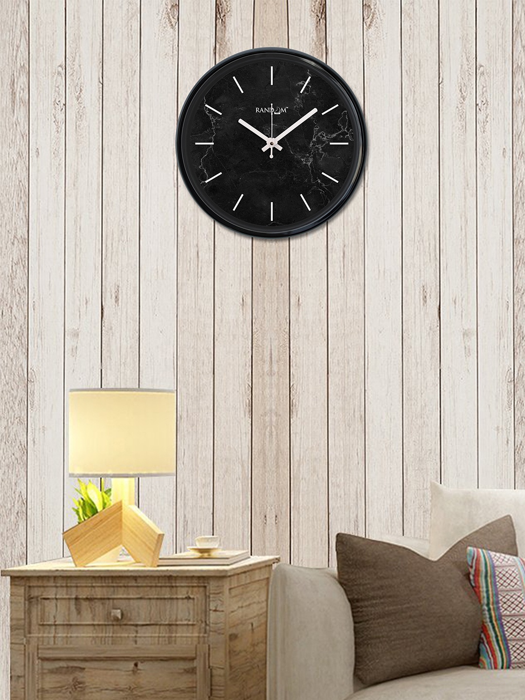 

RANDOM Black Round Printed Analogue Wall Clock