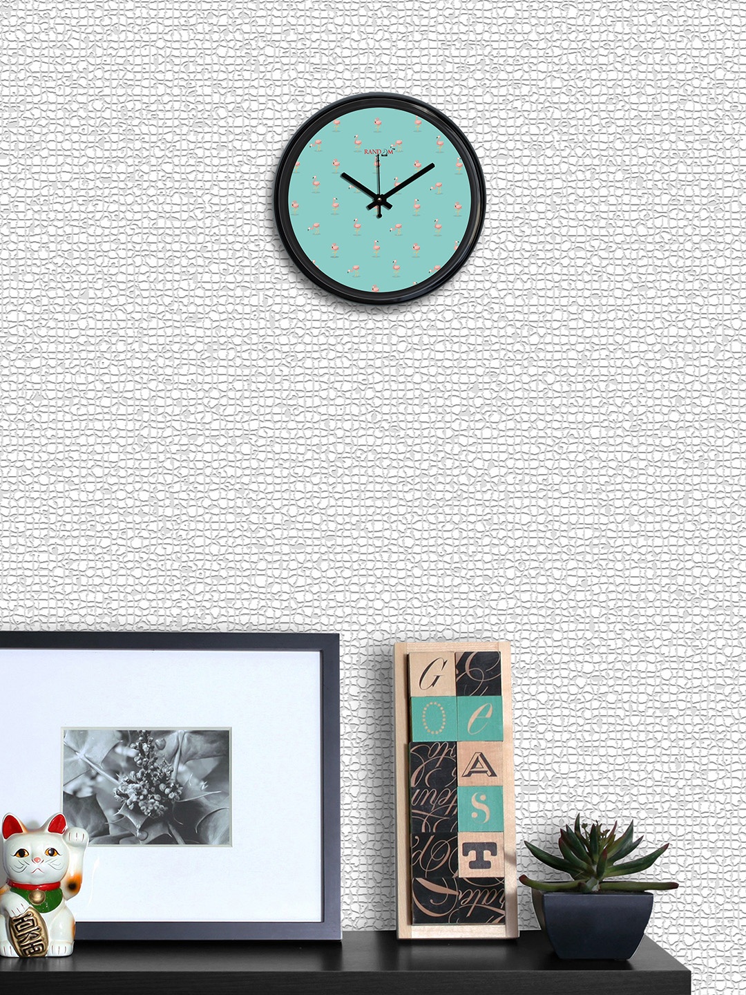 

RANDOM Sea Green Round Printed Analogue 30 cm Wall Clock