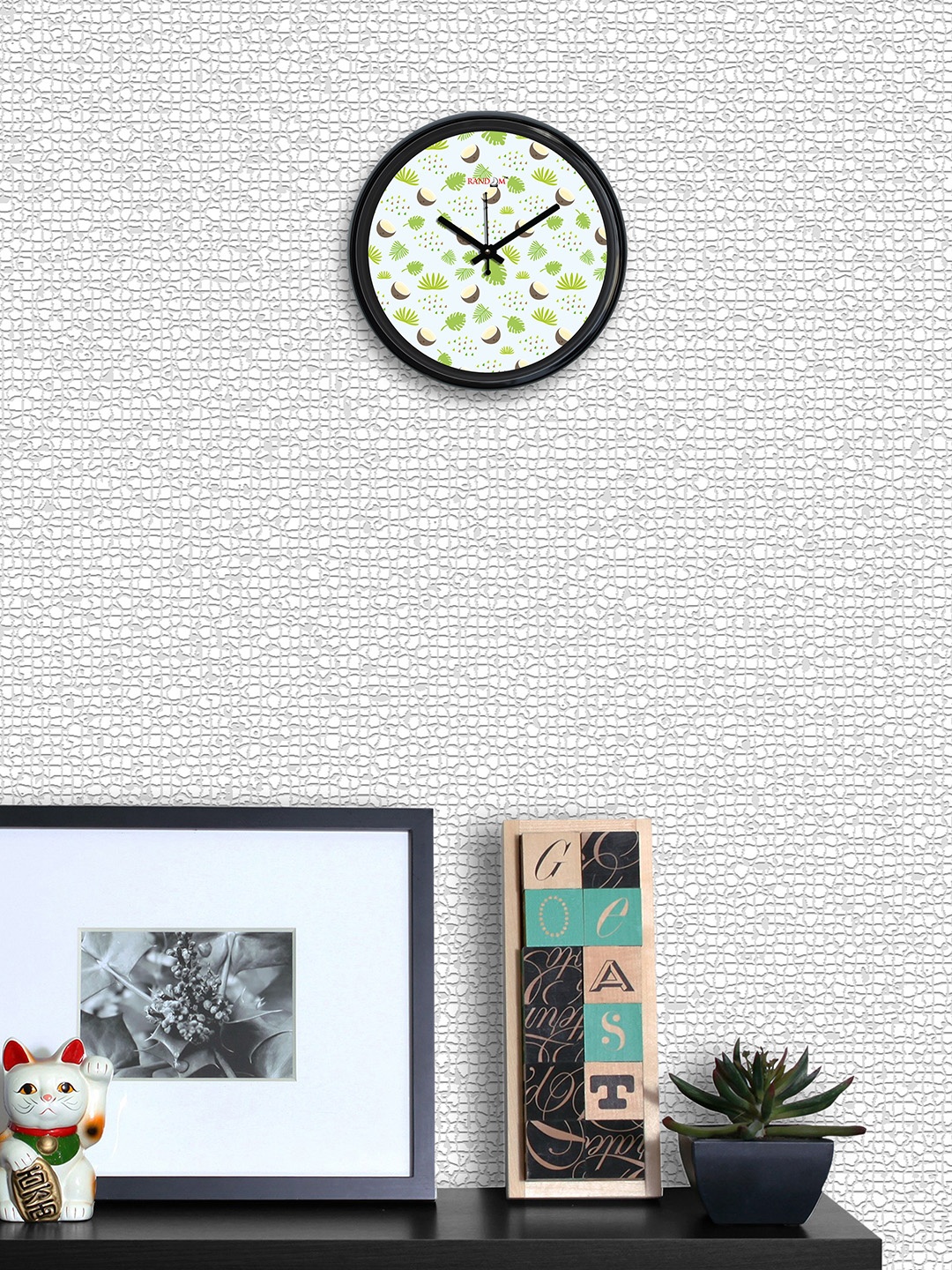 

RANDOM Off-White Round Printed Analogue Wall Clock