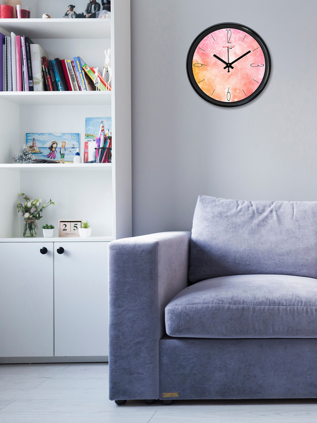 

RANDOM Pink Round Printed Analogue 30 cm Wall Clock