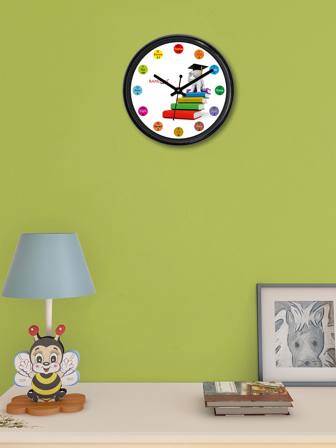 

RANDOM White Round Printed Analogue Wall Clock