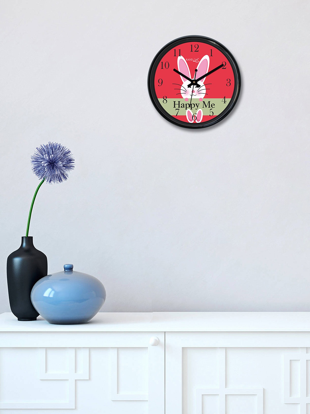 

RANDOM Pink Round Printed Analogue Wall Clock