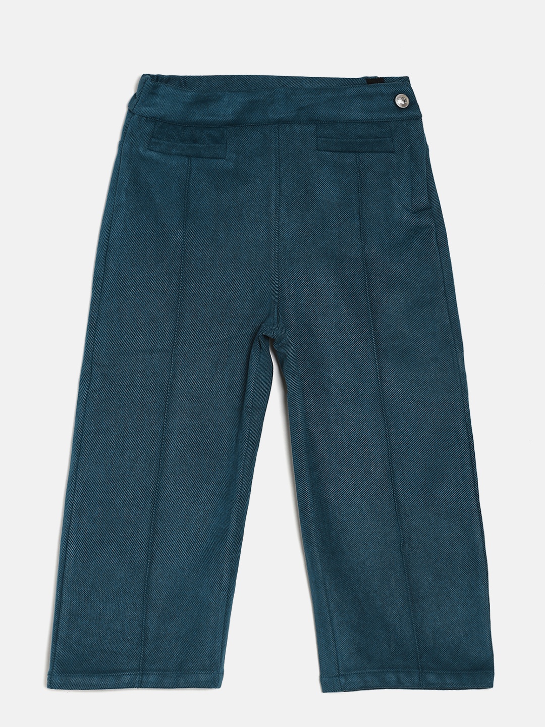 

Peppermint Girls Teal Blue Solid Wide Leg Palazzo