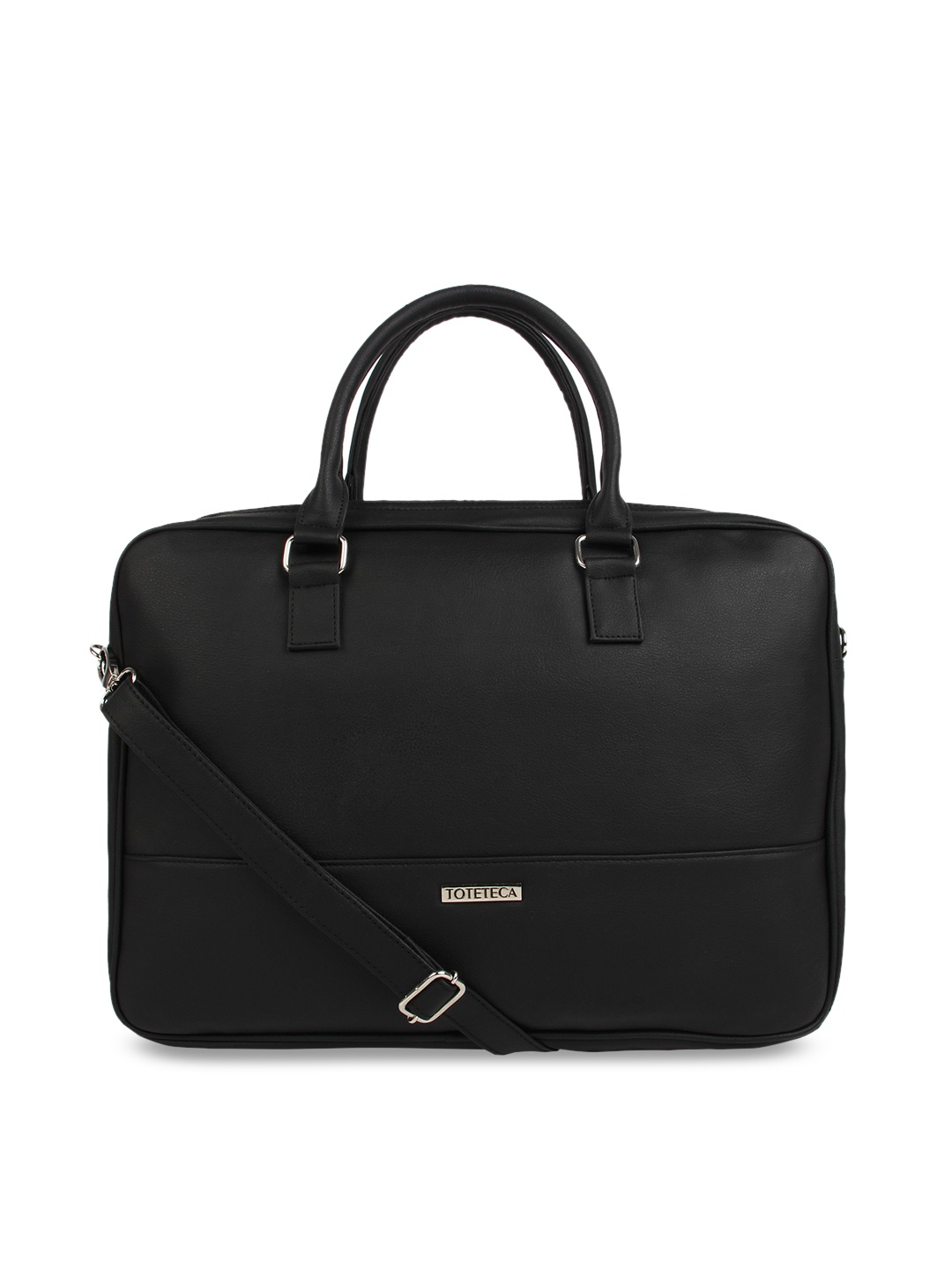 

Toteteca Unisex Black Solid Laptop Bag