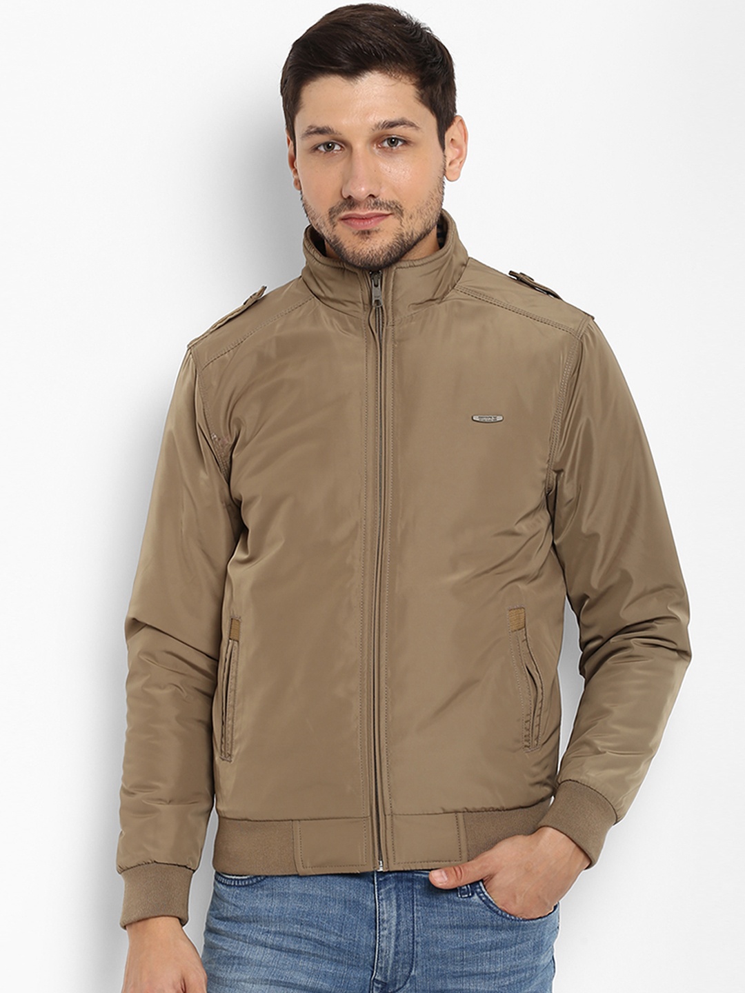 

Red Tape Men Khaki Solid Padded Jacket