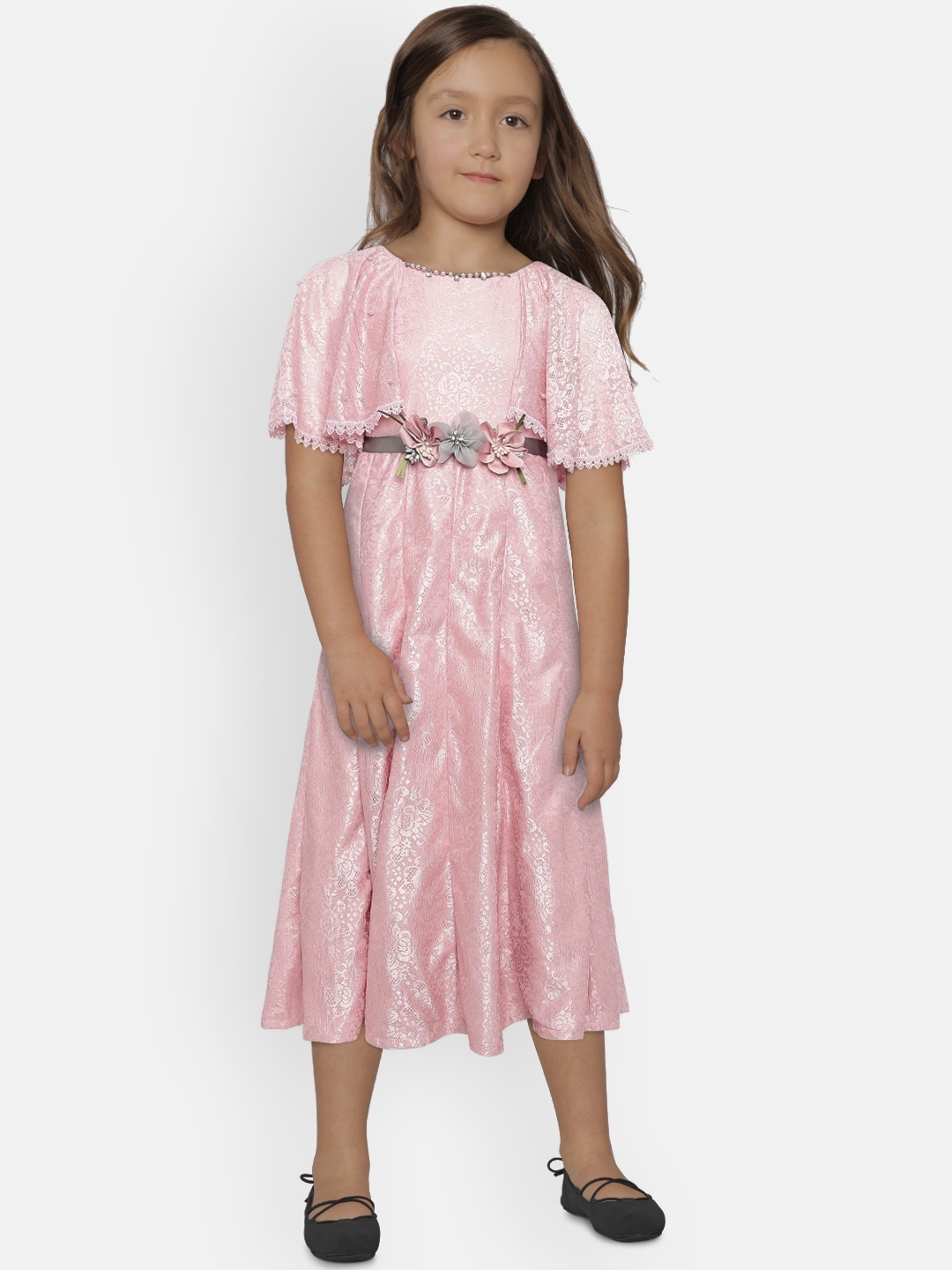 

Peppermint Girls Pink Fit and Flare Dress