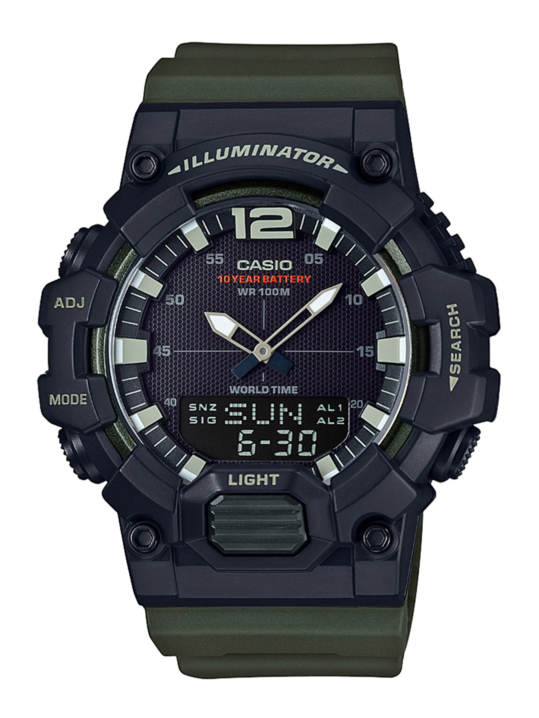 

CASIO Youth Series Men Black Dial Analog-Digital Watch HDC-700-3AVDF - D155
