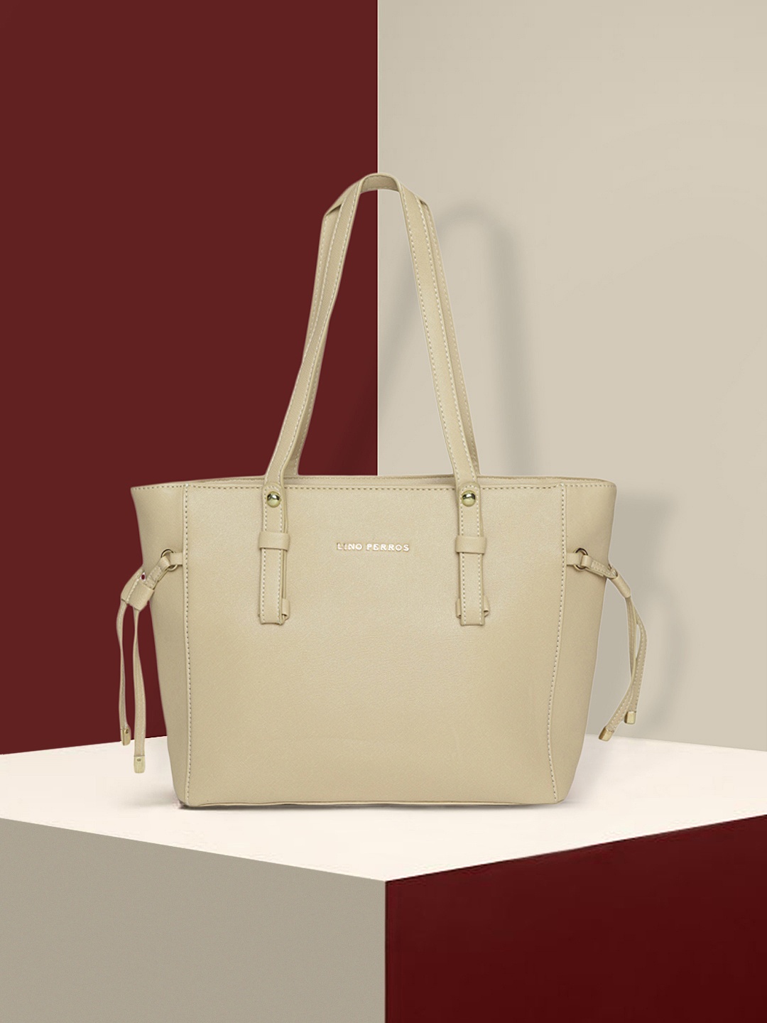 

Lino Perros Beige Solid Shoulder Bag